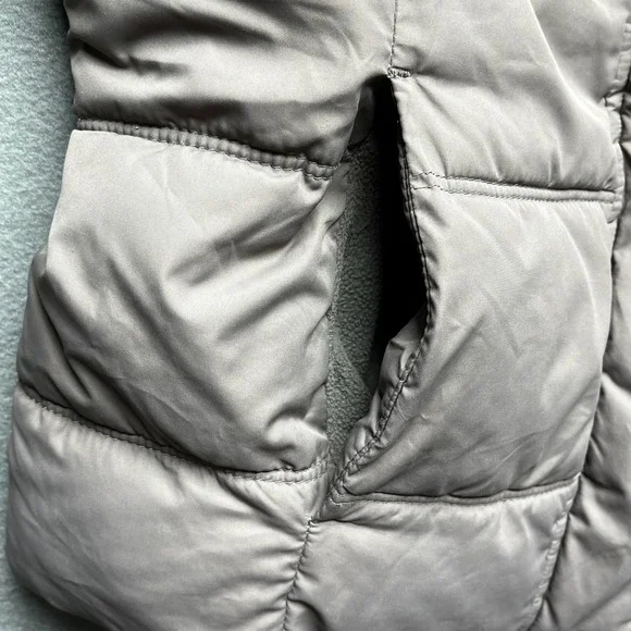 Gap Women Brown‎ Puffer Vest S Quilted Sleeveless Outerwear Mock Neck Warm - Picture 9 of 9
